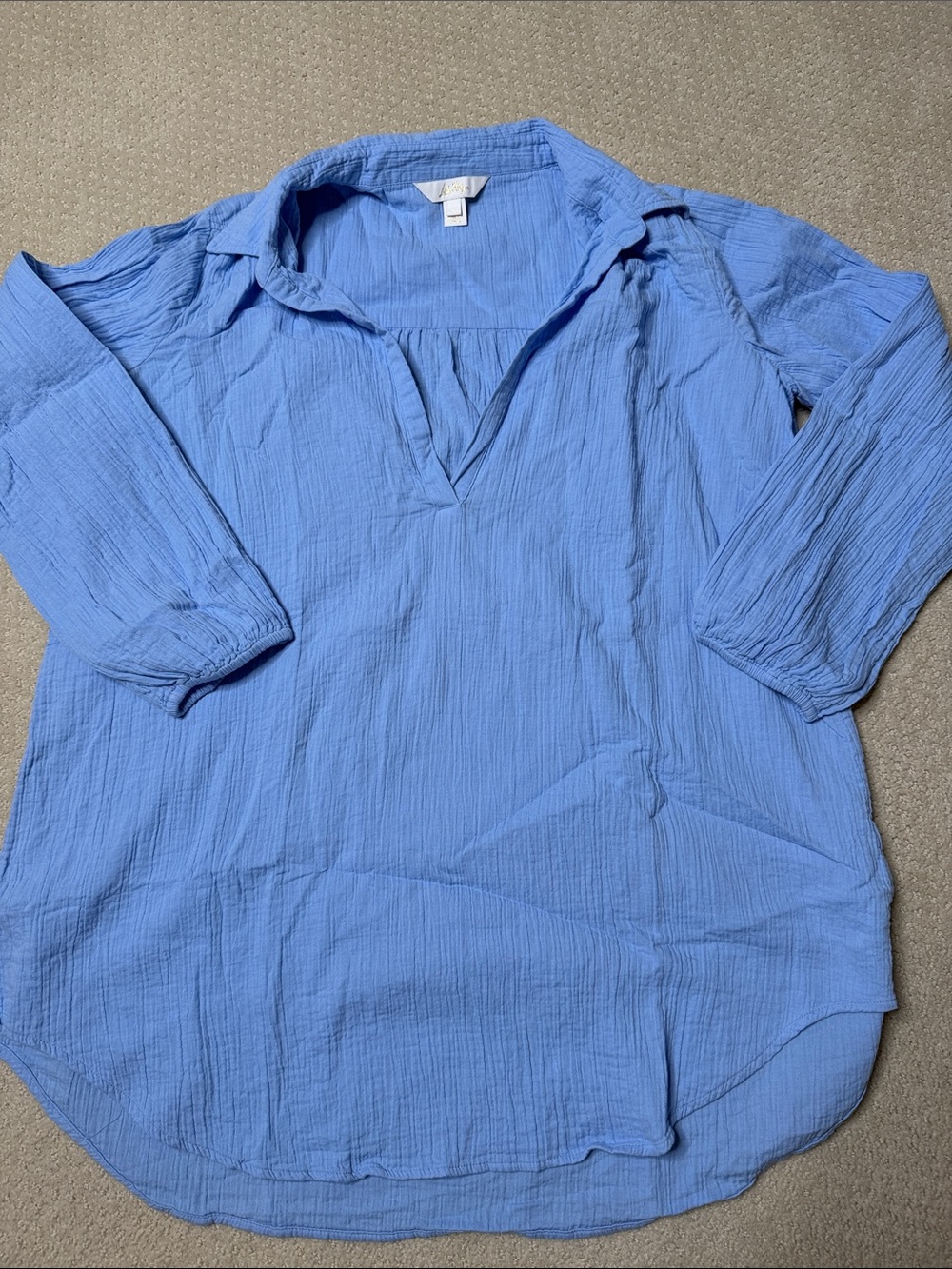 Lilly Pulitzer Powder Blue V-Neck Tunic